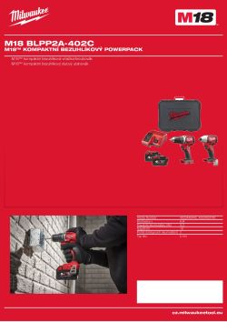 MILWAUKEE M18™ kompaktní bezkomutátorový sada nářadí 4933448445 A4 PDF