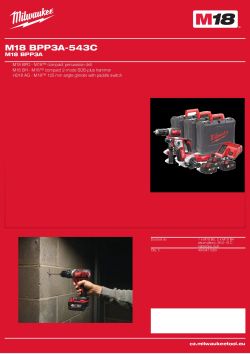 MILWAUKEE M18 BPP3A 4933471283 A4 PDF