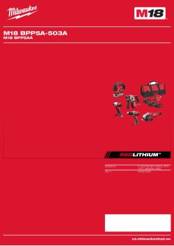 MILWAUKEE M18 BPP5AA 4933472243 A4 PDF