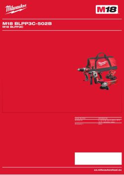 MILWAUKEE M18 BLPP3C 4933498166 A4 PDF
