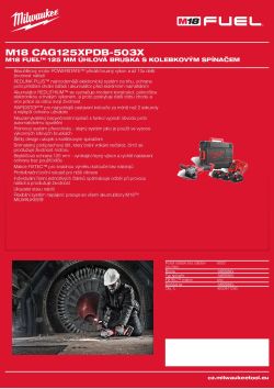 MILWAUKEE M18 FUEL™ 125 mm úhlová bruska 4933478523 A4 PDF