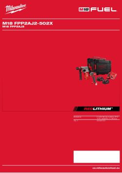 MILWAUKEE M18 set nářadí 4933481021 A4 PDF