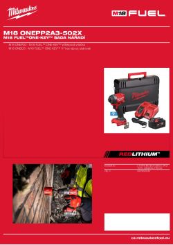 MILWAUKEE M18 FUEL™ONE-KEY™ sada nářad 4933493245 A4 PDF