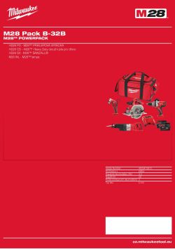 MILWAUKEE M28™ sada nářadí 4933413810 A4 PDF