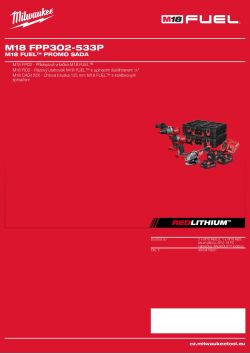 MILWAUKEE M18 FUEL™ promo sada 4933478831 A4 PDF