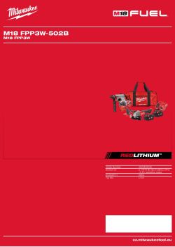 MILWAUKEE M18 FPP3W 4933492338 A4 PDF