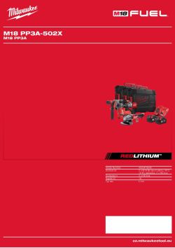 MILWAUKEE M18 PP3A 4933478646 A4 PDF