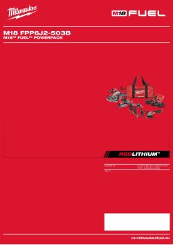 MILWAUKEE M18 set nářadí 4933479256 A4 PDF