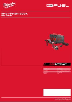 MILWAUKEE M18 FPP3R 4933492650 A4 PDF