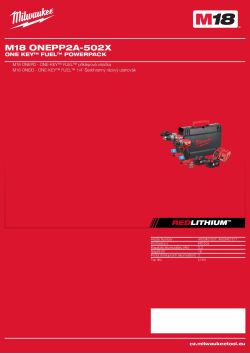 MILWAUKEE ONE KEY™ FUEL™ powerpack 4933451507 A4 PDF
