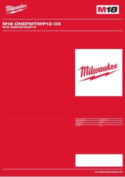 MILWAUKEE M18 ONEFMTIW2P12 4933480753 A4 PDF