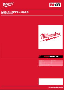 MILWAUKEE M18 ONEPP2L 4933464769 A4 PDF