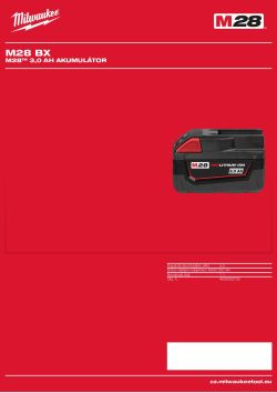 MILWAUKEE M28™ 3,0 Ah akumulátor 4932352523 A4 PDF