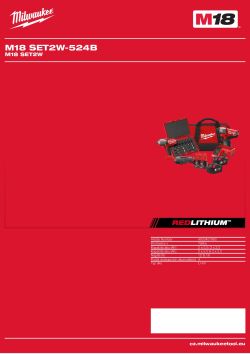 MILWAUKEE M18 SET2W 4933451960 A4 PDF