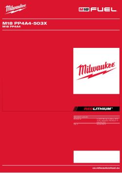 MILWAUKEE M18 PP4A4 4933478676 A4 PDF