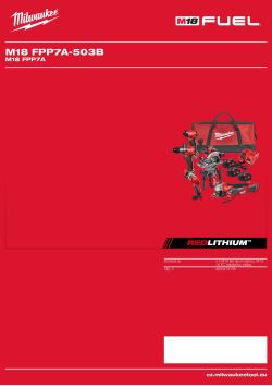 MILWAUKEE M18 set nářadí 4933479158 A4 PDF
