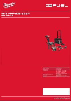 MILWAUKEE M18 FPP4DB 4933492093 A4 PDF
