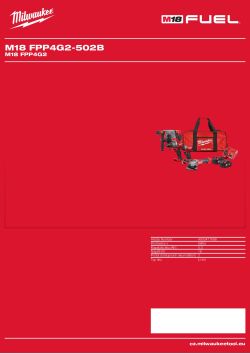 MILWAUKEE M18 FPP4G2 4933471688 A4 PDF