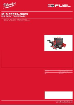 MILWAUKEE M18 FUEL™ powerpack 4933451075 A4 PDF