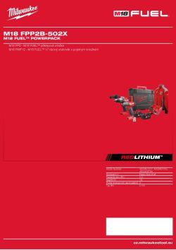 MILWAUKEE M18 FUEL™ powerpack 4933451078 A4 PDF