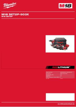 MILWAUKEE M18 SET2P 4933459040 A4 PDF
