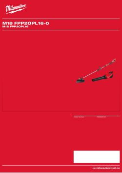 MILWAUKEE M18 FPP2OPL16 4933500153 A4 PDF