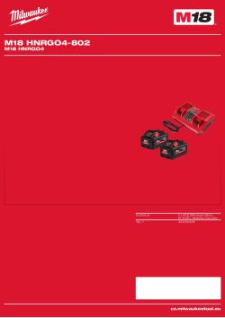 MILWAUKEE M18 HNRGO4 4932492936 A4 PDF