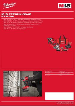 MILWAUKEE M18 FPP6HK 4933500113 A4 PDF