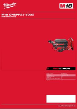 MILWAUKEE M18 ONEPP2J 4933459790 A4 PDF