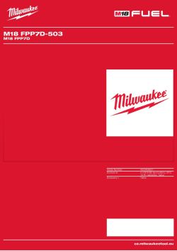 MILWAUKEE M18 FPP7D 4933498631 A4 PDF