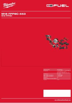 MILWAUKEE M18 FPP8C 4933498569 A4 PDF