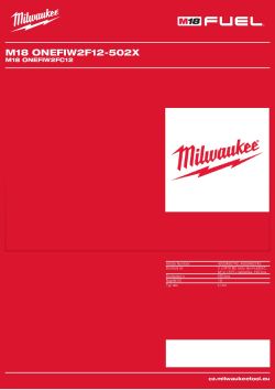 MILWAUKEE M18 ONEFIW2FC12 4933480743 A4 PDF