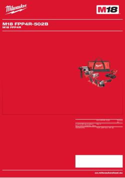 MILWAUKEE M18 FPP4R 4933493562 A4 PDF