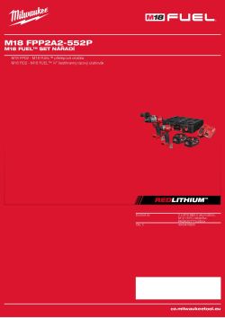 MILWAUKEE Sada M18 FUEL™ 4933478826 A4 PDF