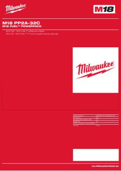 MILWAUKEE M18 FUEL™ powerpack 4933433142 A4 PDF