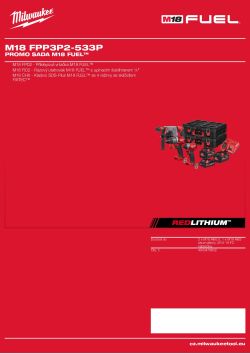 MILWAUKEE Promo sada M18 FUEL™ 4933478832 A4 PDF