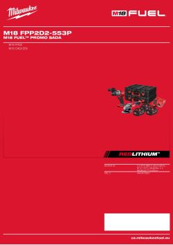 MILWAUKEE M18 FUEL™ promo sada 4933478827 A4 PDF
