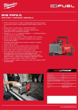 MILWAUKEE M18 FUEL™ vakuové čerpadlo 4933492853 A4 PDF