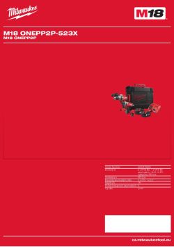 MILWAUKEE M18 ONEPP2P 4933478260 A4 PDF