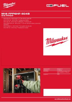 MILWAUKEE M18 FPP6HF 4933500112 A4 PDF