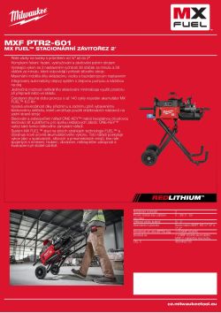 MILWAUKEE MX FUEL™ stacionární závitořez 2″ s ONE-KEY™ 4933493346 A4 PDF