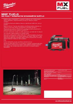 MILWAUKEE MX FUEL™ kompaktní staveništní světlo 4933498074 A4 PDF