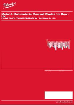 MILWAUKEE EU 1 m Sawzall Blades 4932492897 A4 PDF