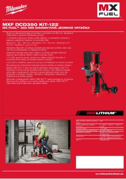 MILWAUKEE MX FUEL™ 350 mm diamantová jádrová vrtačka 4933493144 A4 PDF