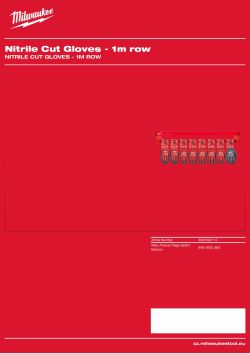 MILWAUKEE Nitrilové protiřezné rukavice - 1m 4932492119 A4 PDF