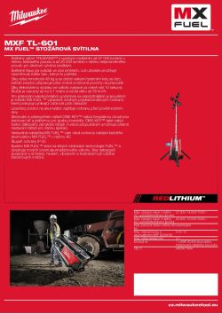 MILWAUKEE MX FUEL™ stožárová svítilna 4933471845 A4 PDF