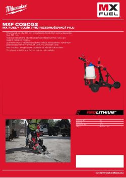 MILWAUKEE MX FUEL™ vozík pro rozbrušovací pilu 4932501120 A4 PDF