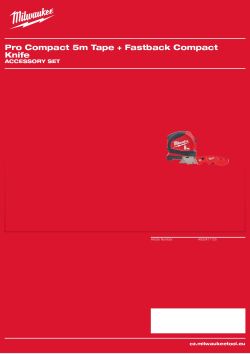 MILWAUKEE Accessory Set 4932471125 A4 PDF