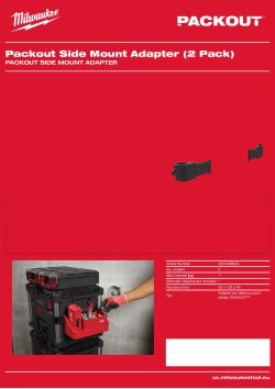 MILWAUKEE Sada 2 bočních adaptérů PACKOUT™ 4932498643 A4 PDF