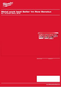 MILWAUKEE EU 1 m Step Drill Bits 4932480777 A4 PDF
